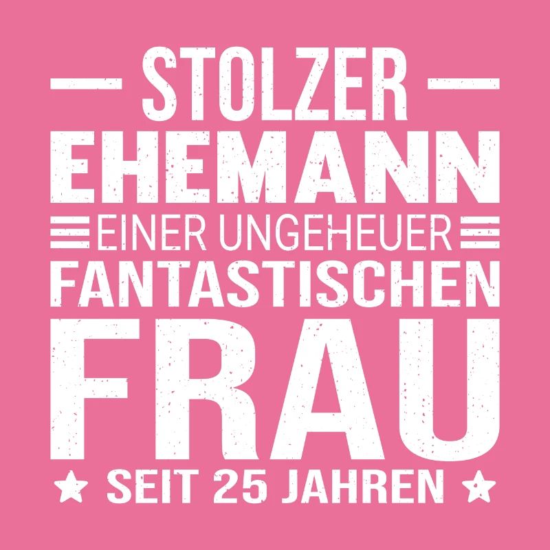 25 Hochzeitstag Silberhochzeit Geschenk Ehemann