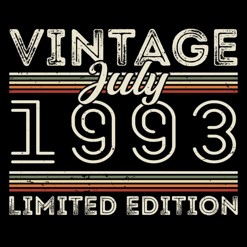 Juli 1993 Juli Geburtstagsgeschenk Juli 1993