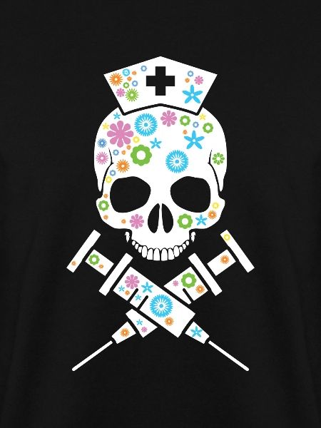 Krankenschwester Geschenkidee - Medizin Schädel.