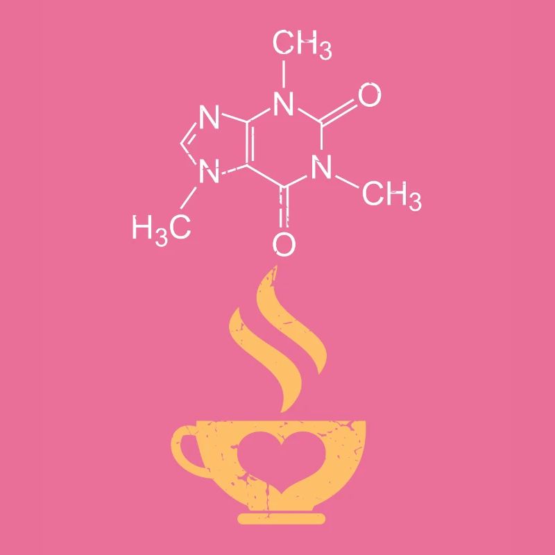 Caféine molécule café science nerd