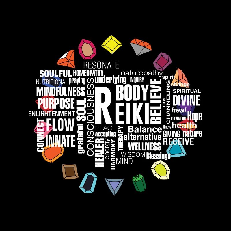 Reiki Begriffe Kristall Energie Steine
