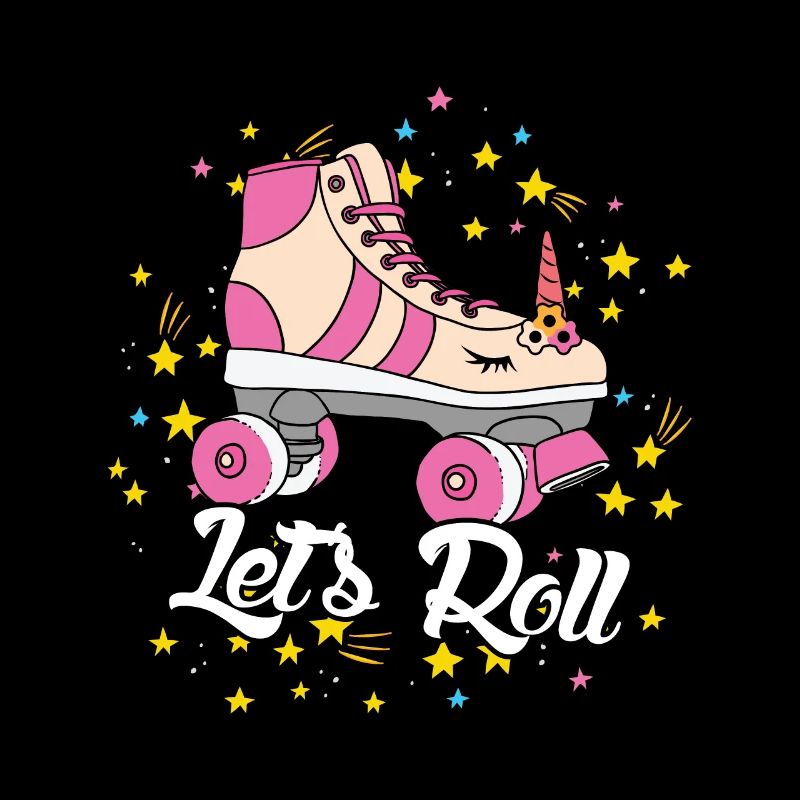 Rollschuhlaufen Einhorn Liebhaber Let's Roll Party