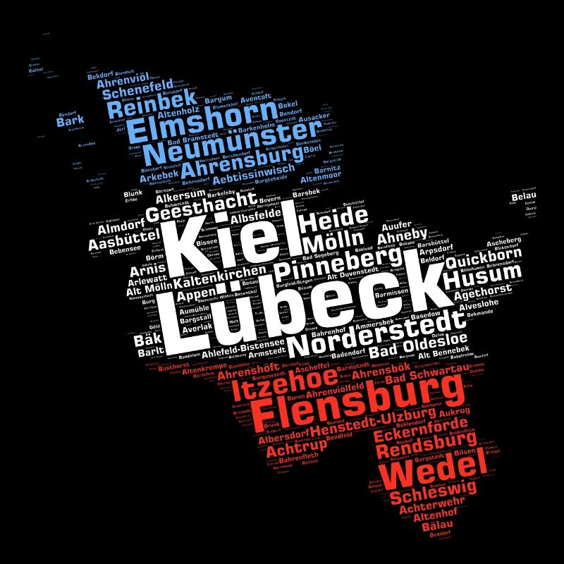 Bundesland Schleswig-Holstein Städte und Gemeinden