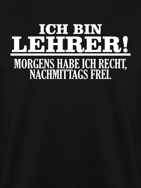 Ich bin Lehrer