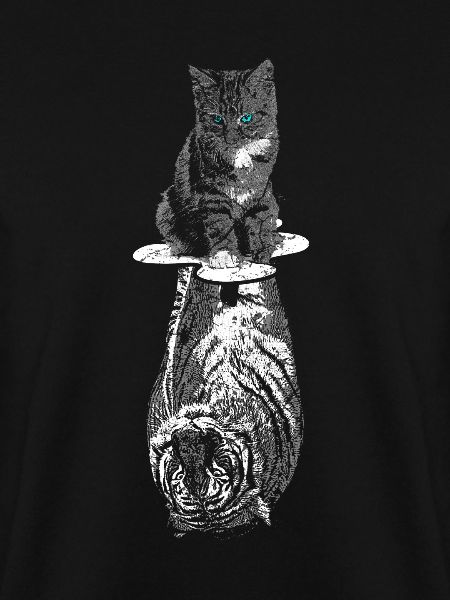Katze Tiger Selbstbewusst Motivation
