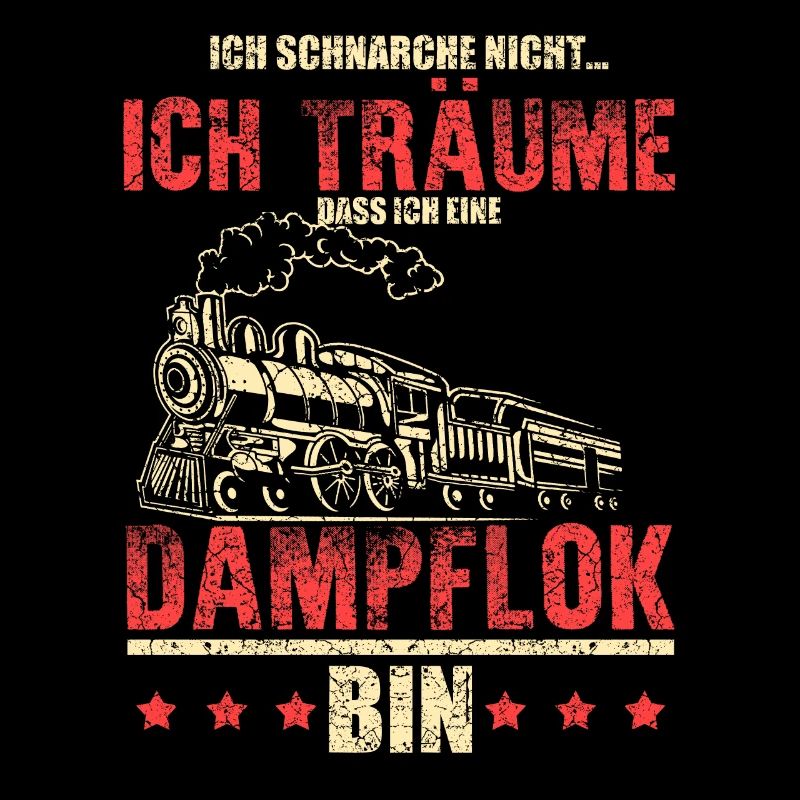 Ich schnarche nicht... träume bin eine Dampflok