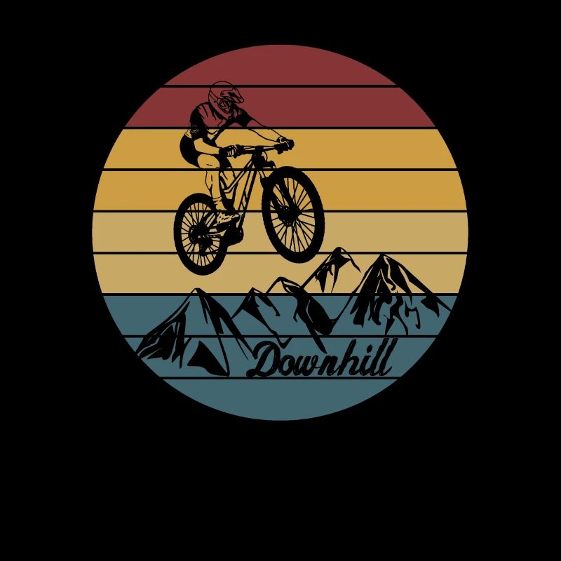 Cascade en descente | VTT montagnes vélo saut