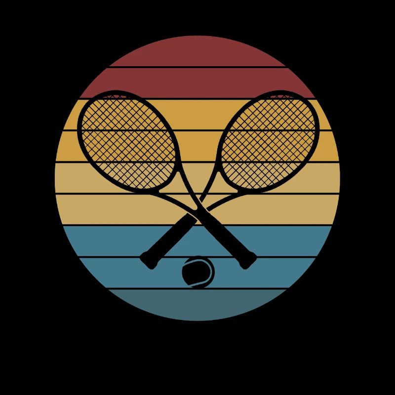 Raquette de tennis cool Retro Graphe