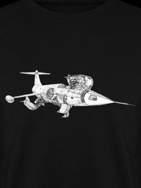 Starfighter schwarz weiß