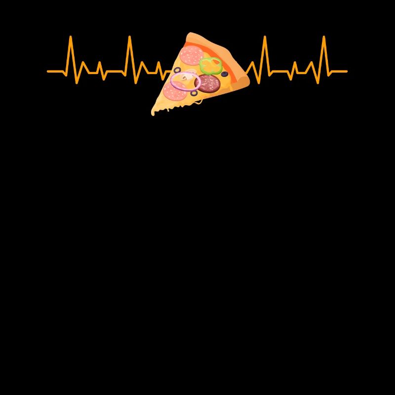 Pizza Herzschlag Herzfrequenz Herzlinie Pizzastück
