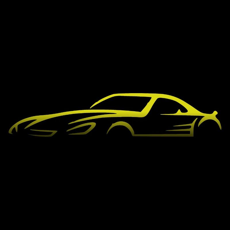 Auto Sportwagen Silhouette Design
