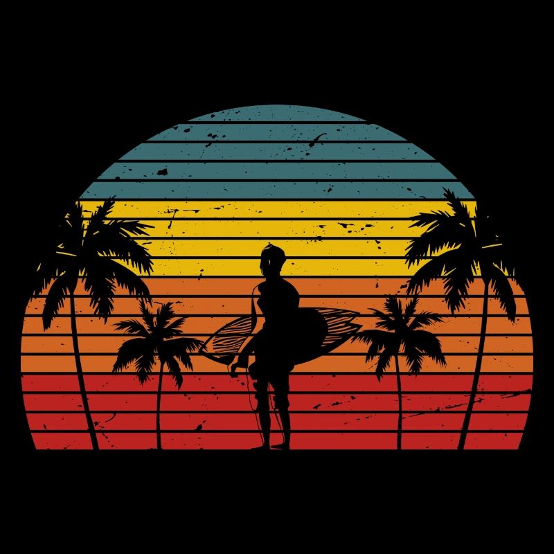 Surf surfer Retro Hawaii Surf surf