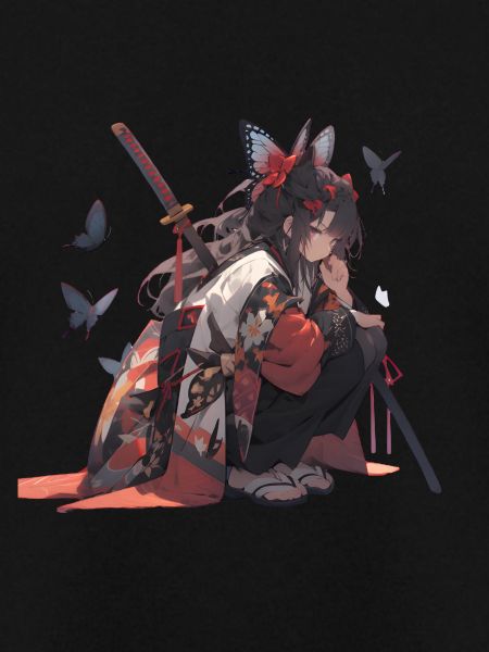 Samurai girl Anime style
