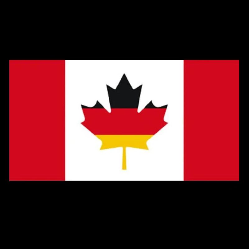 Deutsch-Kanadische Maple Leaf Flagge
