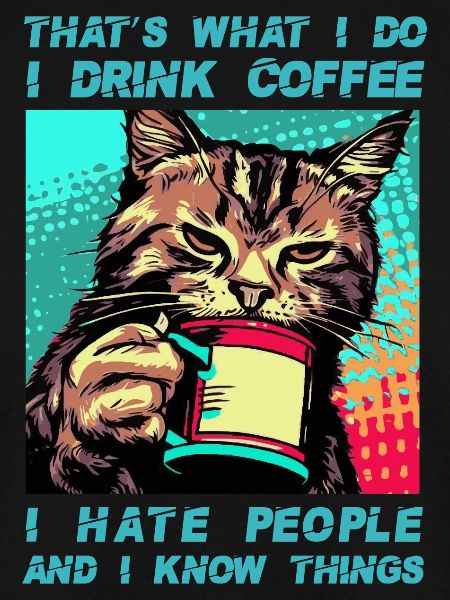 Café avec un chat