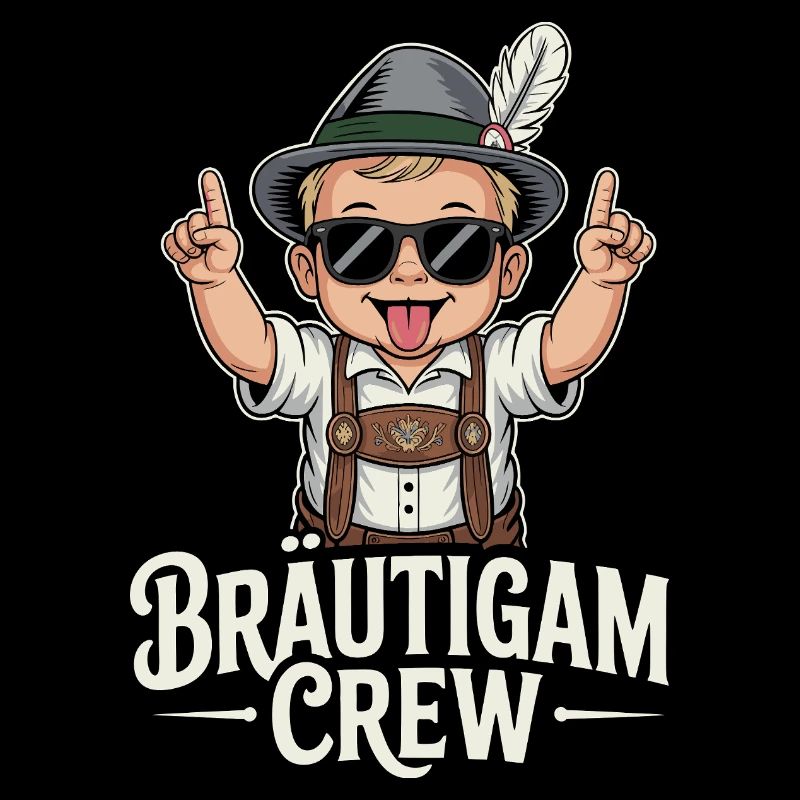 Funny Bräutigam Crew Baby Design
