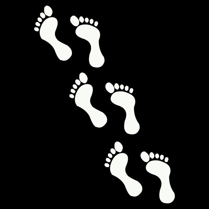 Small footprints on black