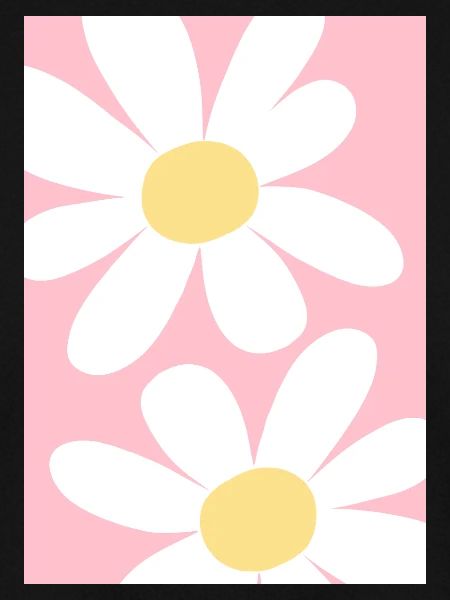 Pink with flowers