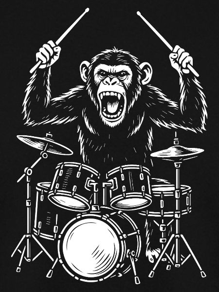 Drumming Chimp Band