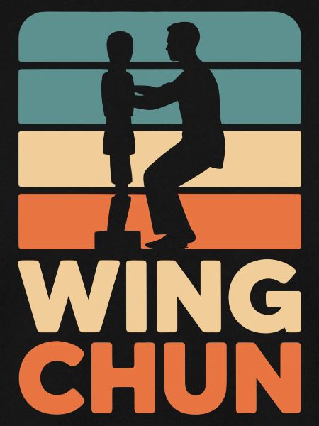 Wing Chun Retro Silhouette