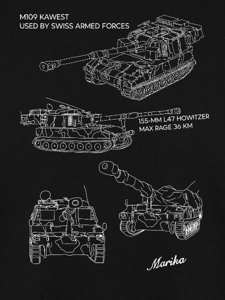 Panzerlinien im Bauplan
