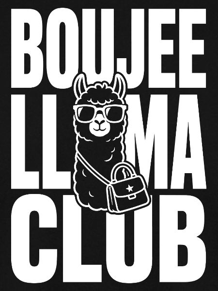 Boujee Llama Club mit Handtasche