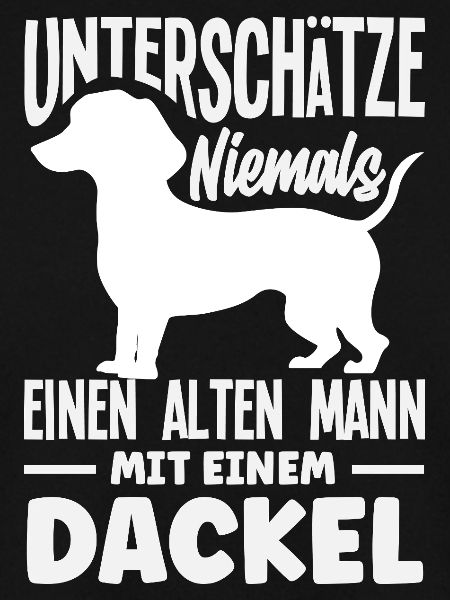 Alter Mann Mit Dackel