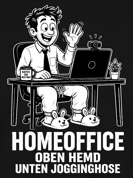 Homeoffice-Style – Oben Hemd unten Jogginghose