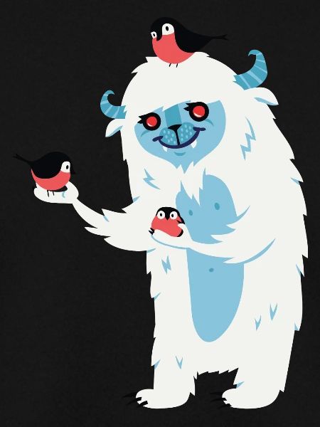 Monster mit Vögeln