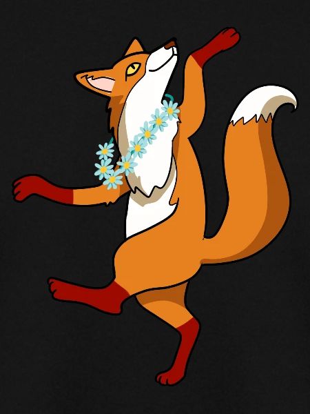Cool dancing fox