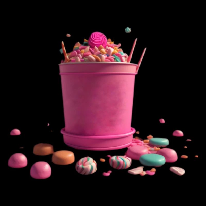 Crème glacée aux bonbons
