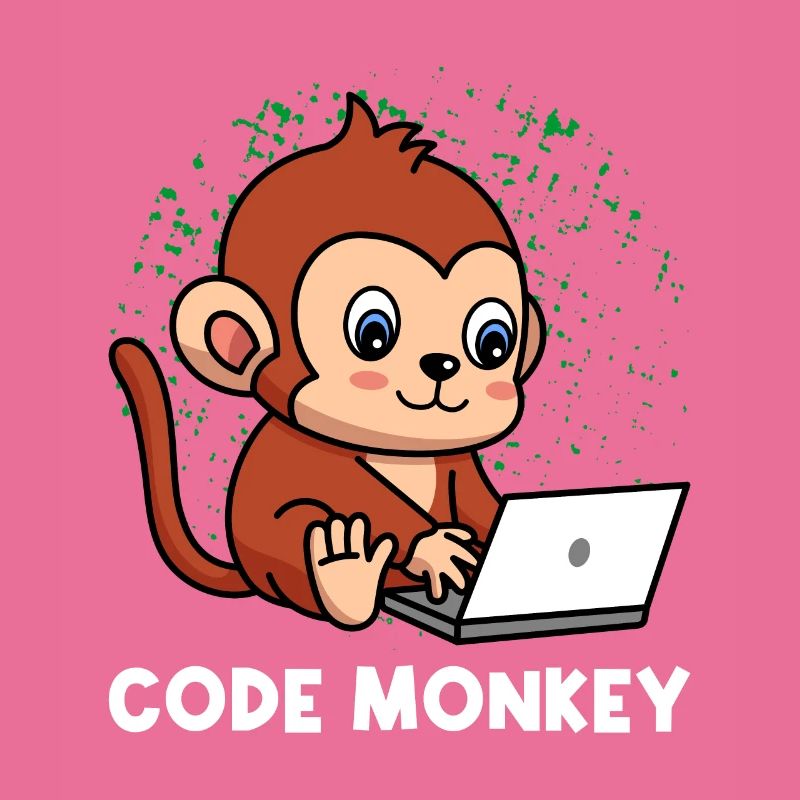Code Monkey Programming Coder Computer Geek Develo