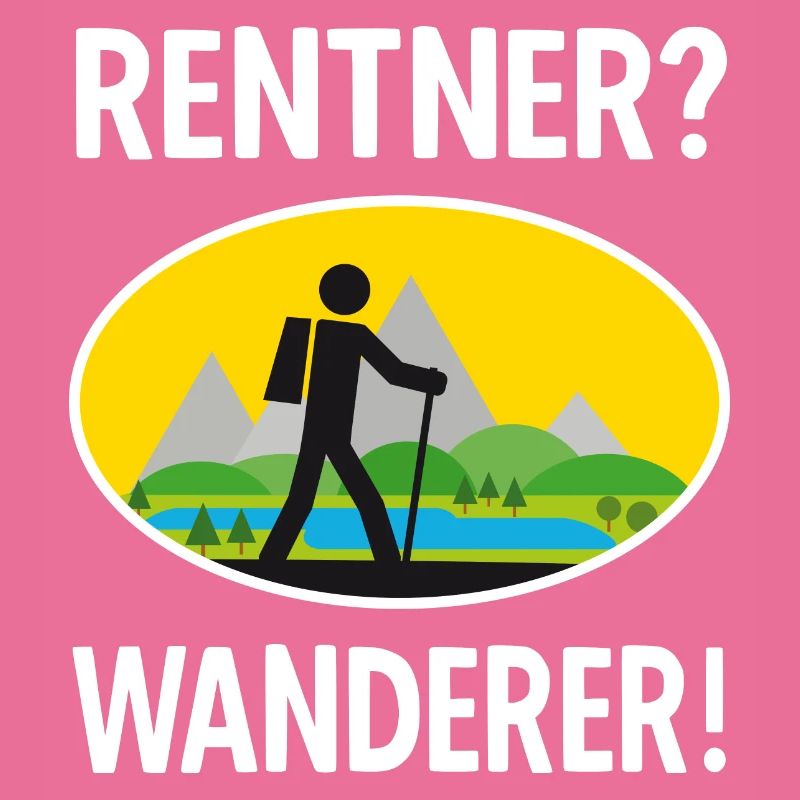 Rentner Wanderer T-Shirt Geschenkidee