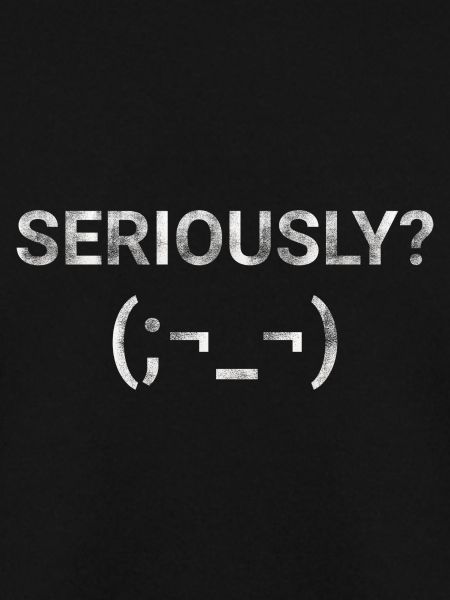 Seriously Emoji text
