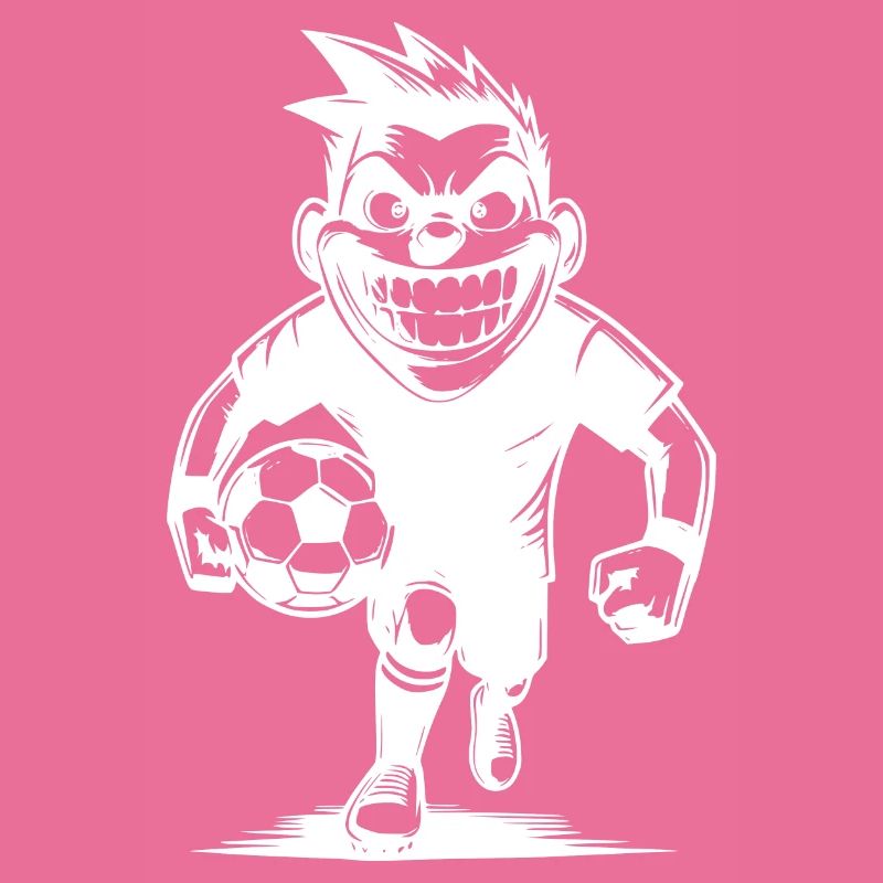 Funny referee with ball