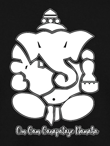 Ganesha with mantra