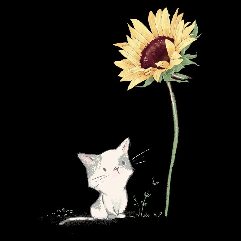 Chat avec tournesol