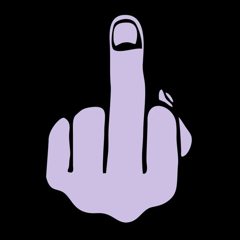 fuck you, mittelfinger, 2farbig