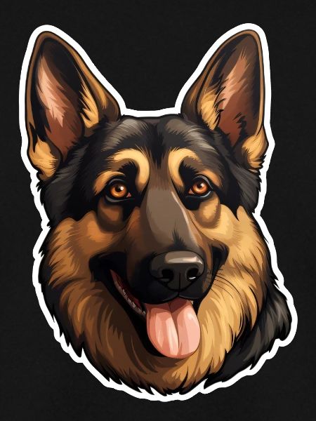 German Shepherd Head