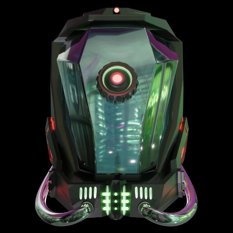 Futuristischer Roboterhelm