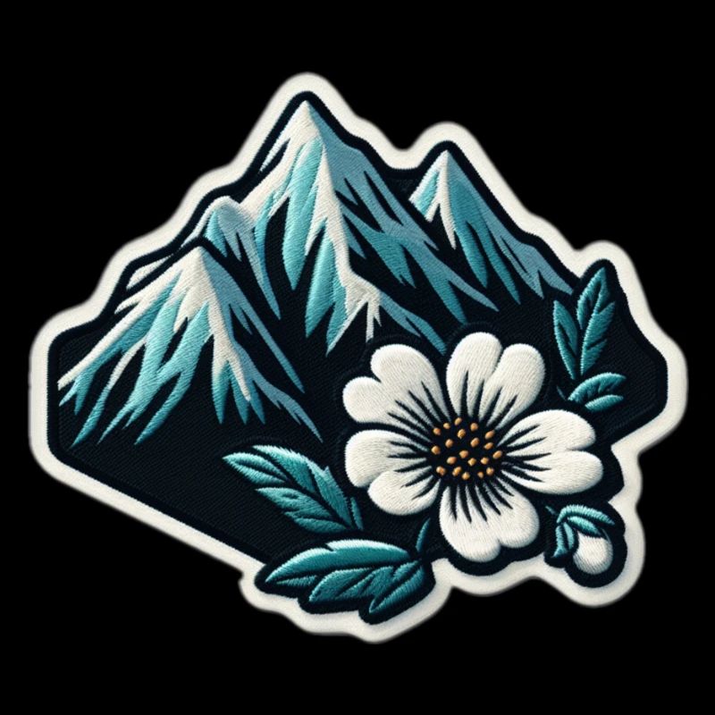 Bergblüte Patchmotiv