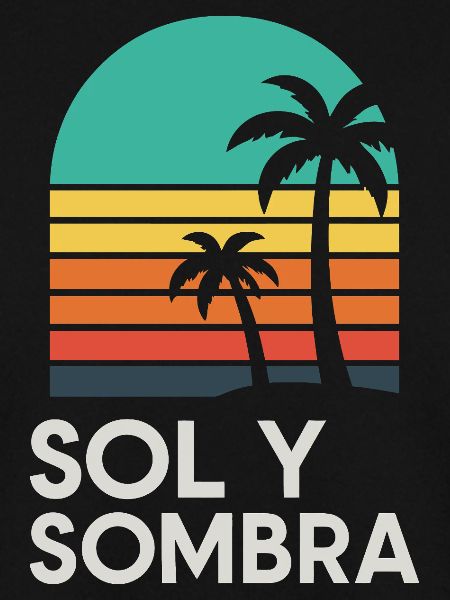 Boden und Schatten Sunset Palm
