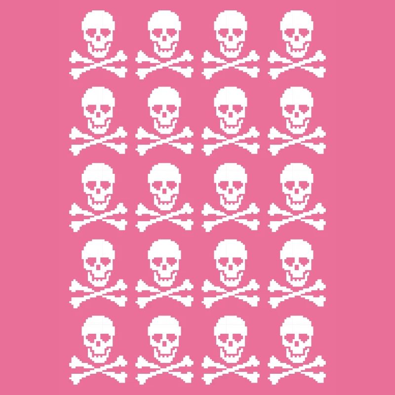 Skull & Crossbones Repeating Pattern