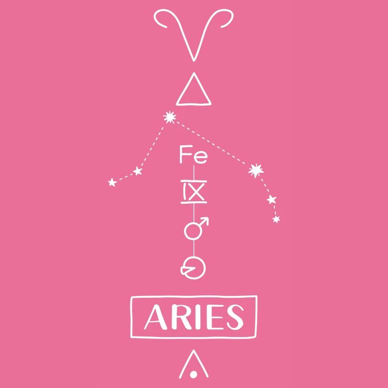 Aries - Widder Sternzeichen - weiss