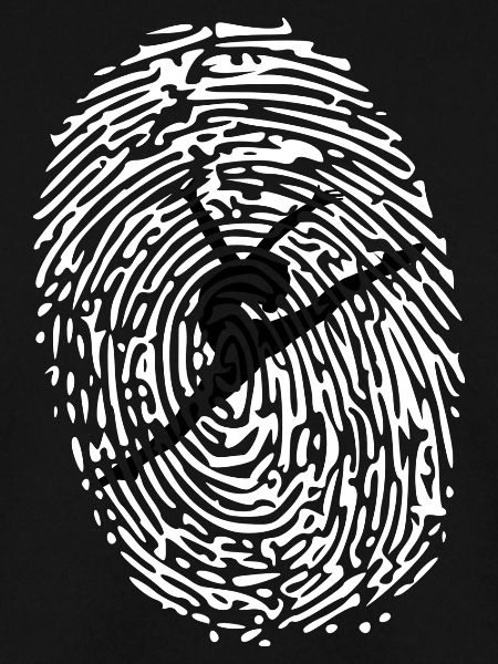 Fingerabdruck Tänzerin