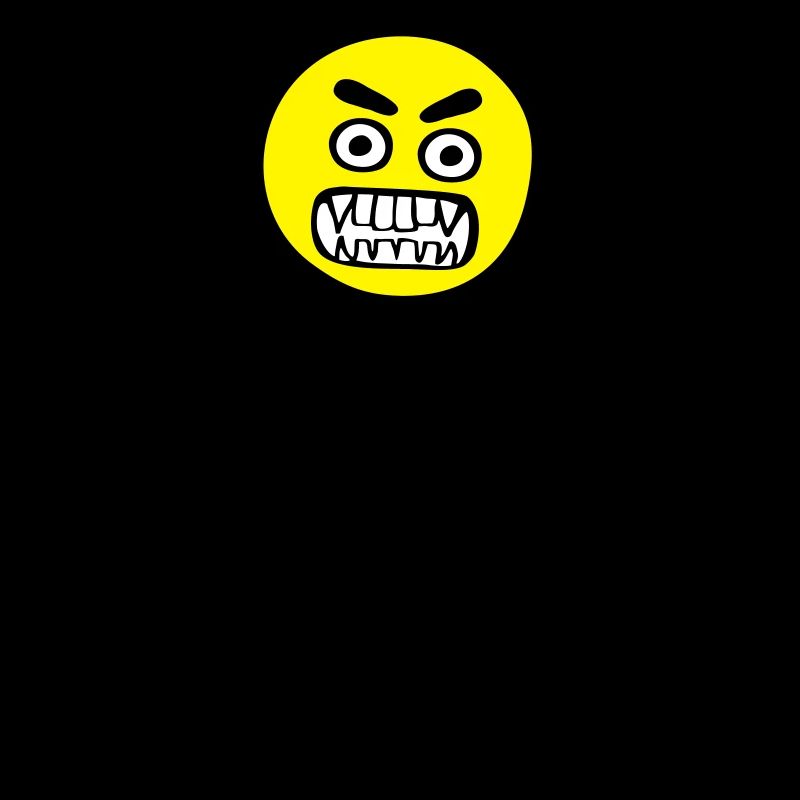 Hangry emoji stickfigure