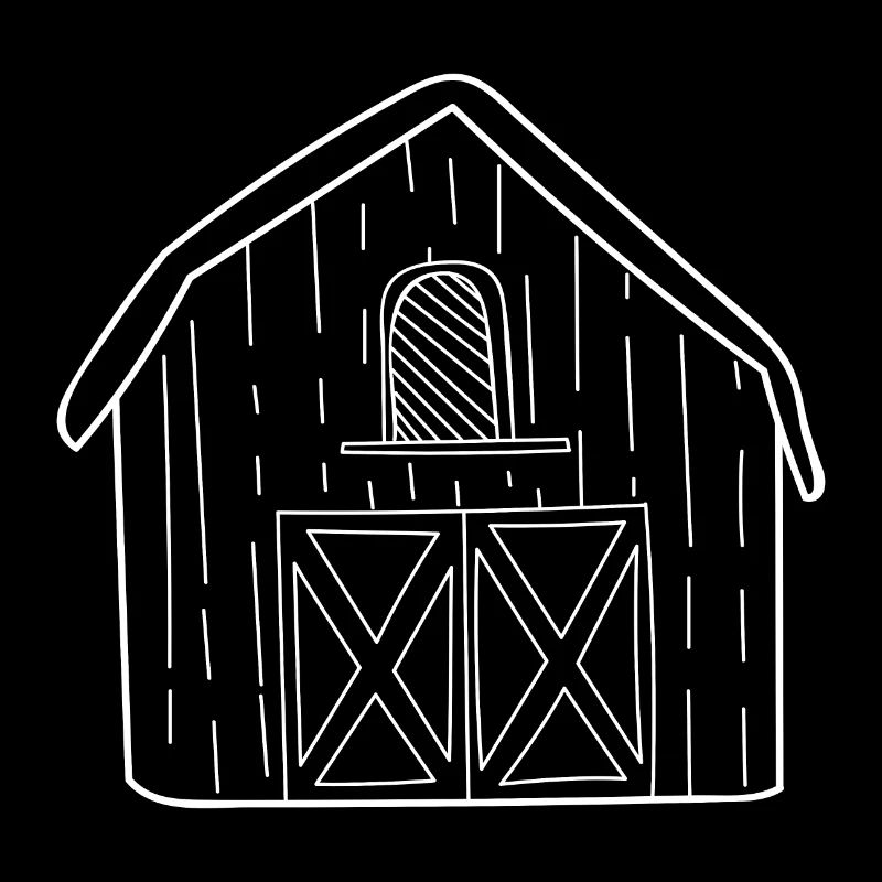 Scheune Stall Landwirt Bauer Bäuerin Symbol