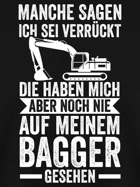 Bagger Fahrer Baumaschine Geschenk
