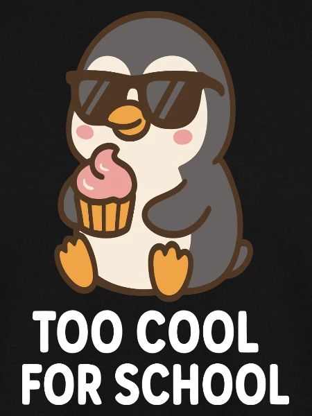 Kampf den Schulstress Pinguin Design
