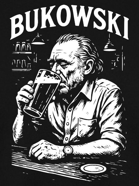 Charles Bukowski Bar Portrait
